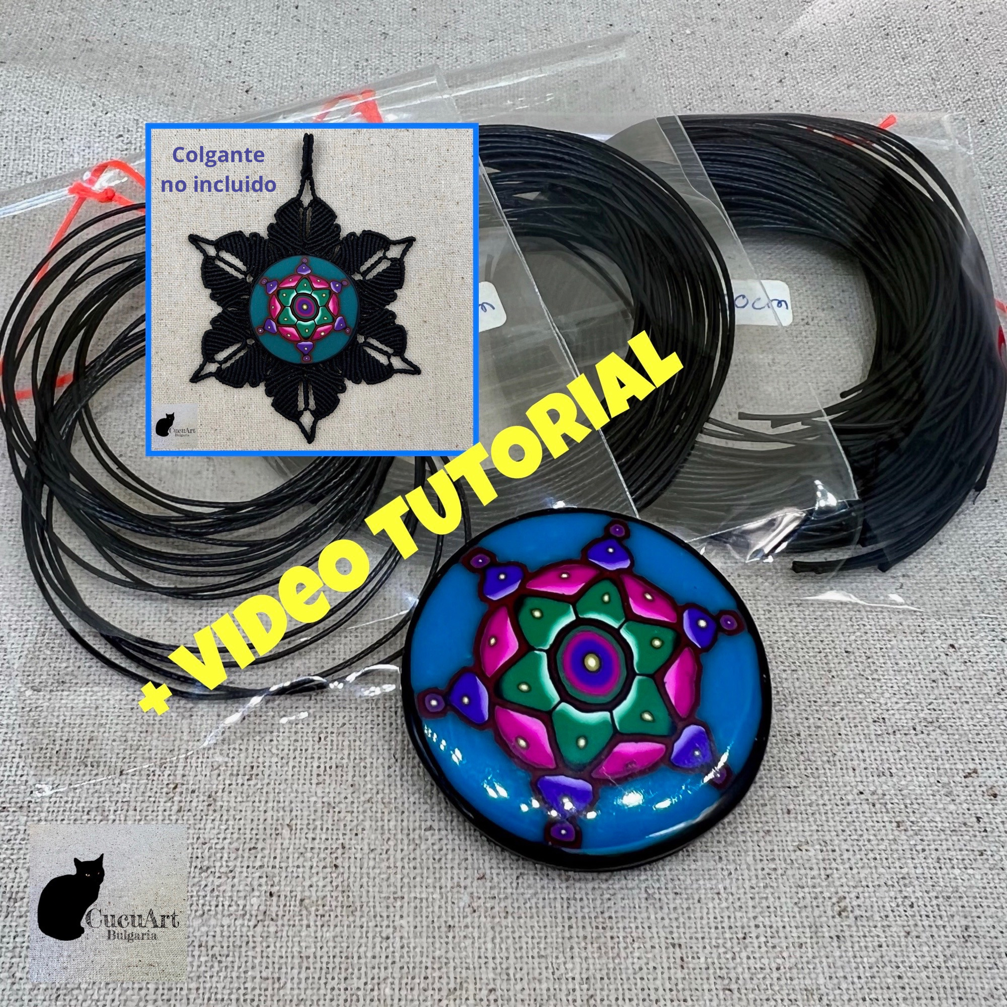 Materiales del kit. Colgante no incluido
