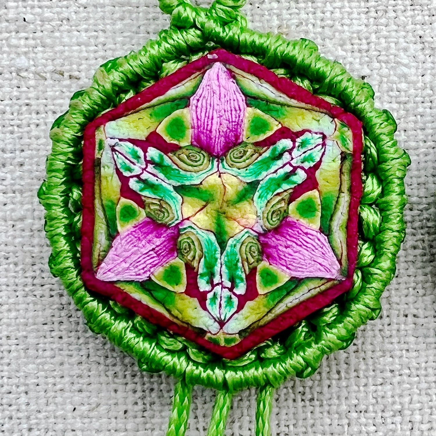 Detalle de la pieza de arcilla polimérica