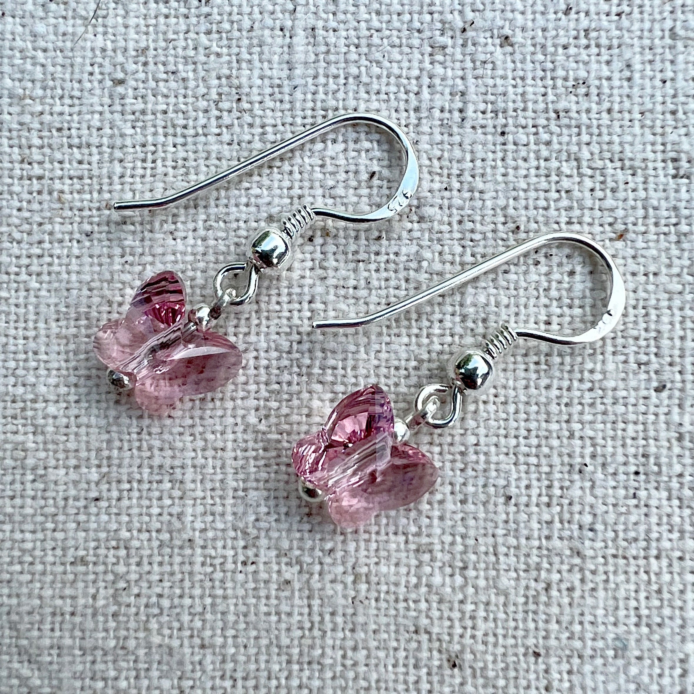 Pendientes en Light Rose y plata