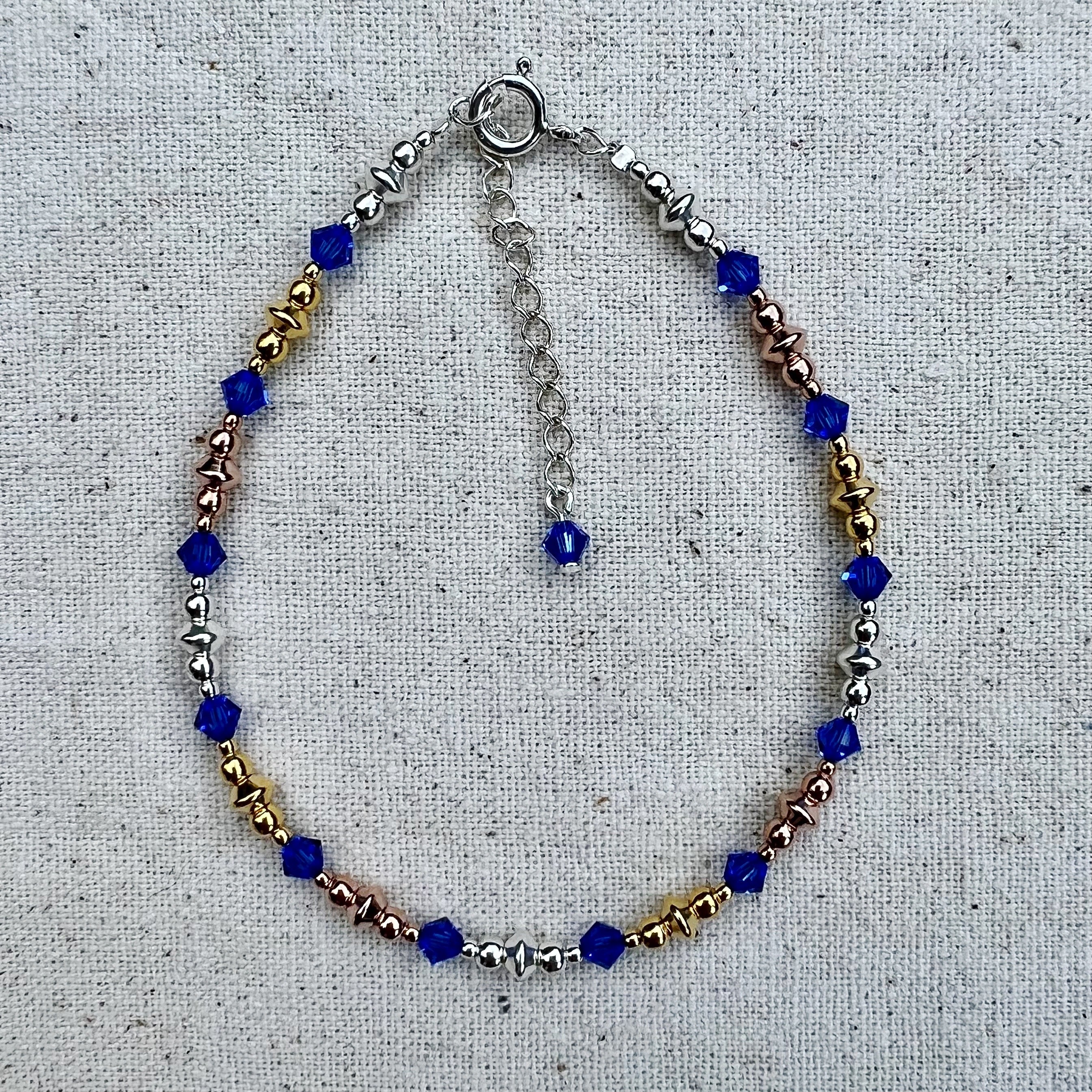 Tobillera en Sapphire