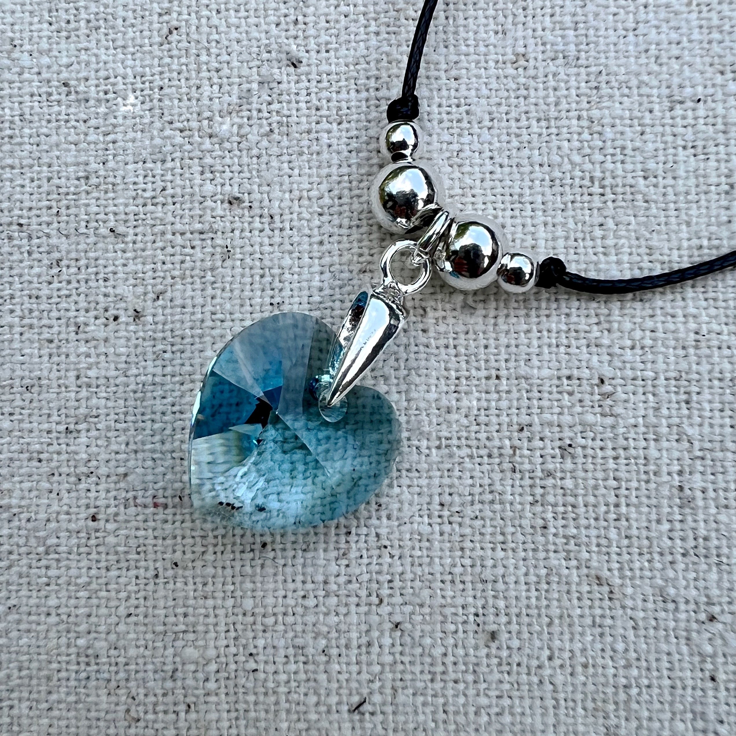 Colgante en Aquamarine y plata