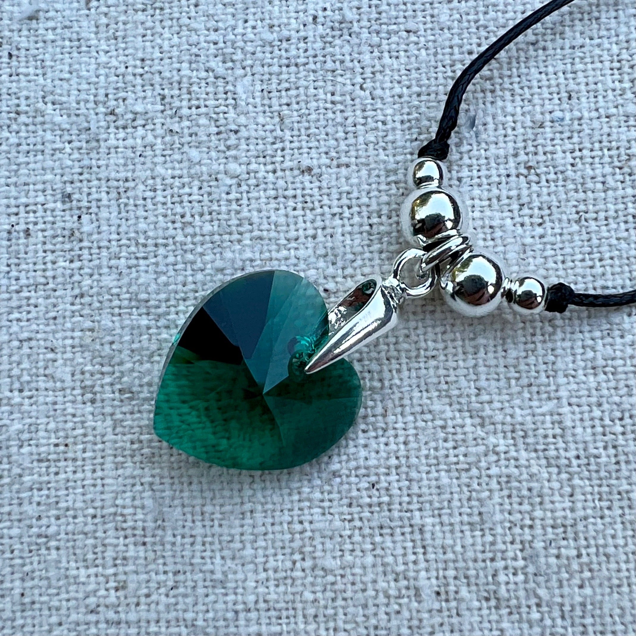 Colgante en Emerald y plata