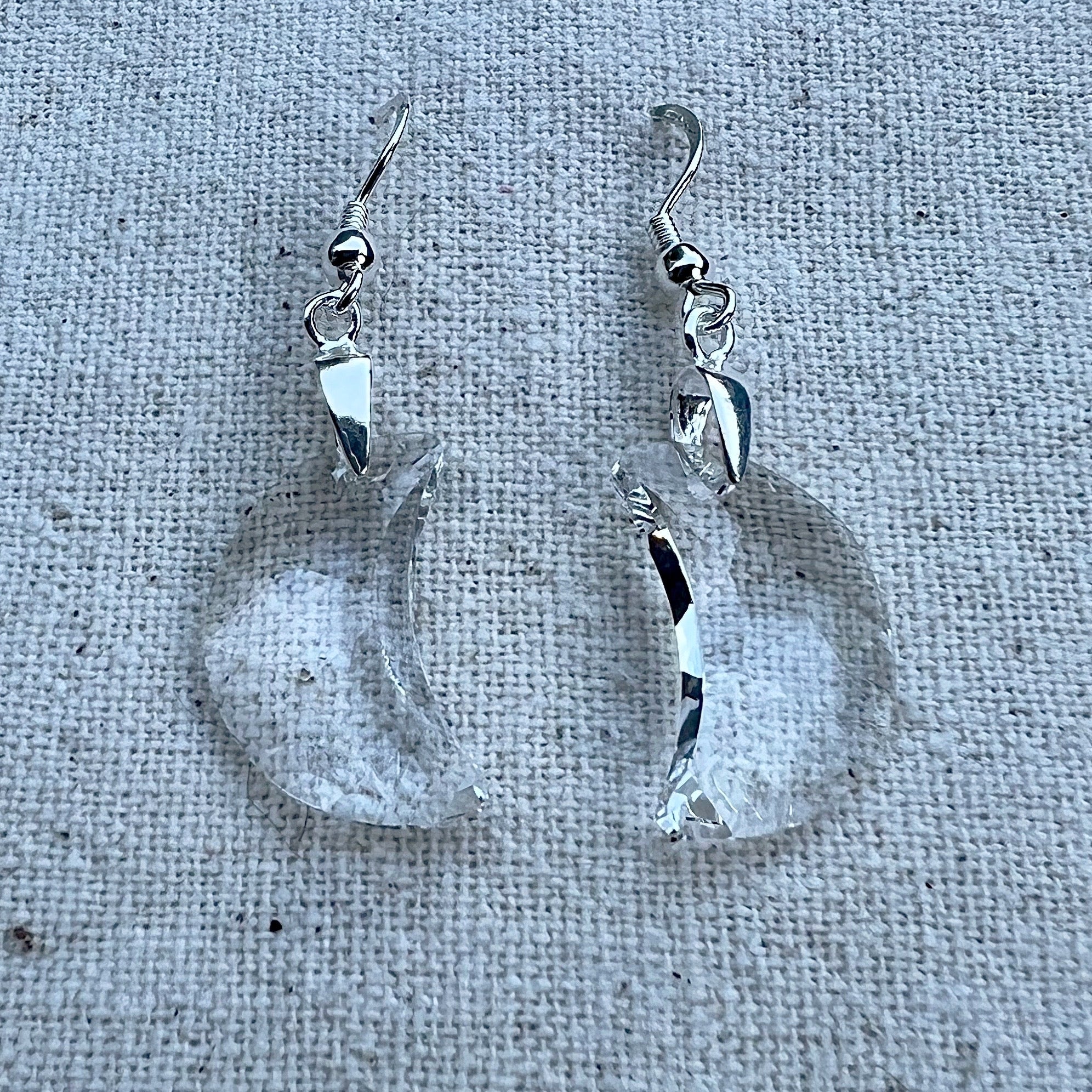 Vista frontal de los pendientes
