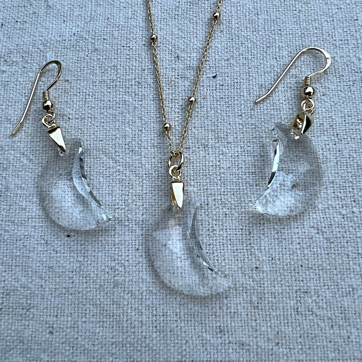 Conjunto en plata chapada oro