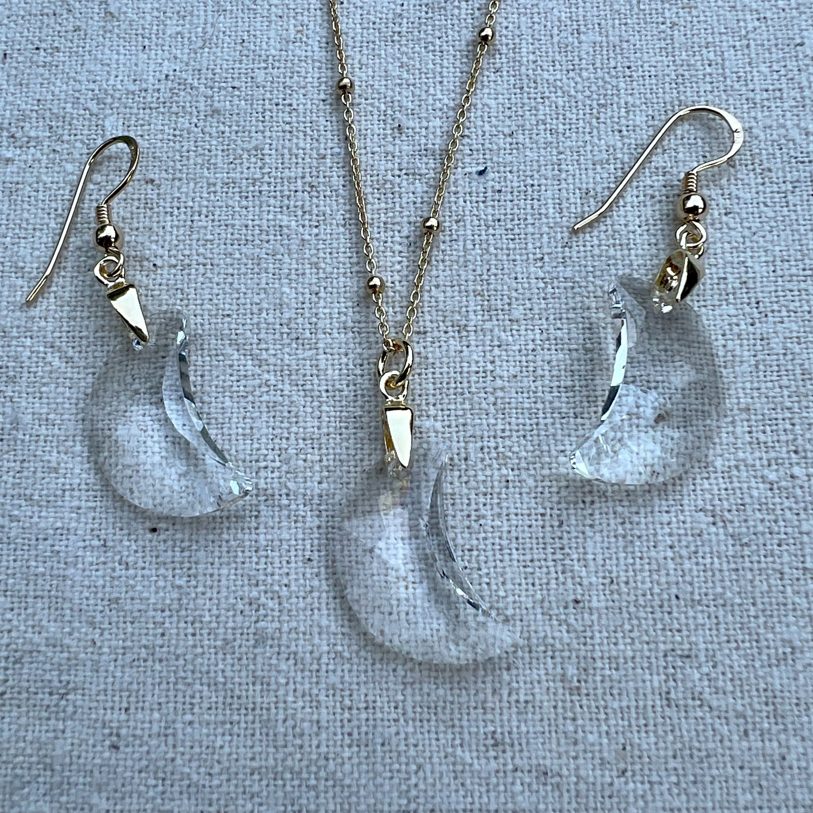Conjunto en plata chapada oro