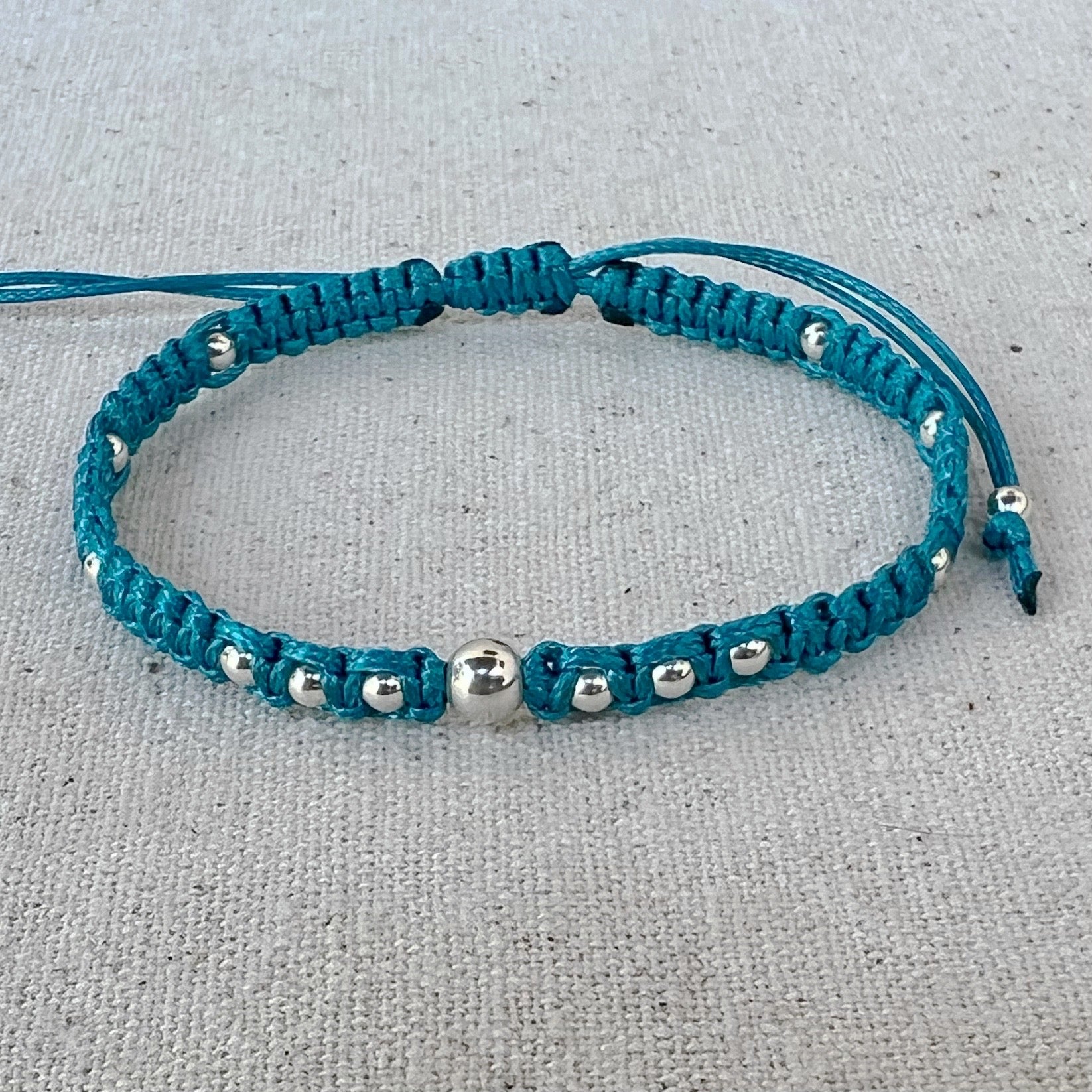 Pulsera en turquesa y plata