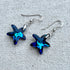 Pendientes en Crystal Bermuda Blue y plata