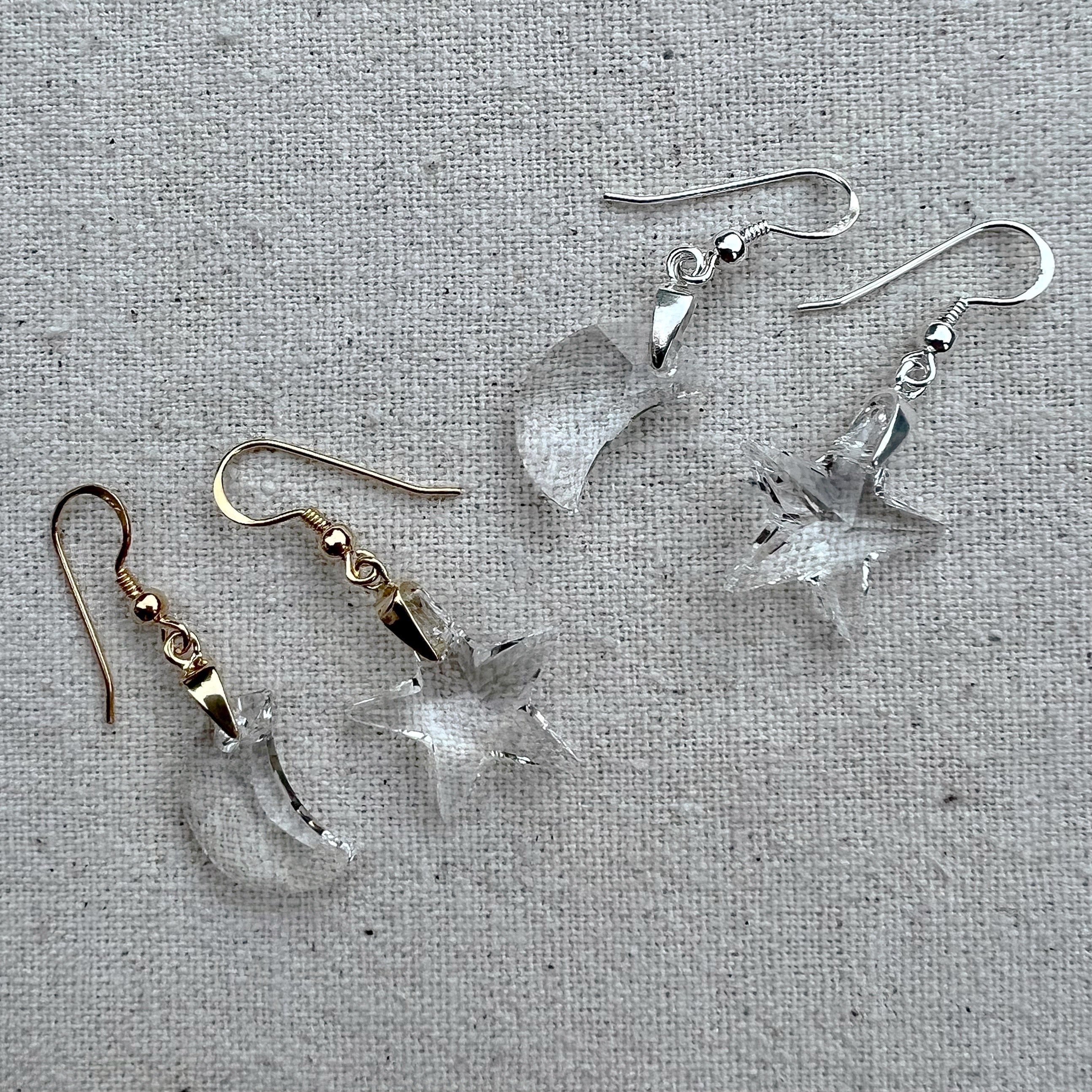 Pendientes en plata y plata chapada