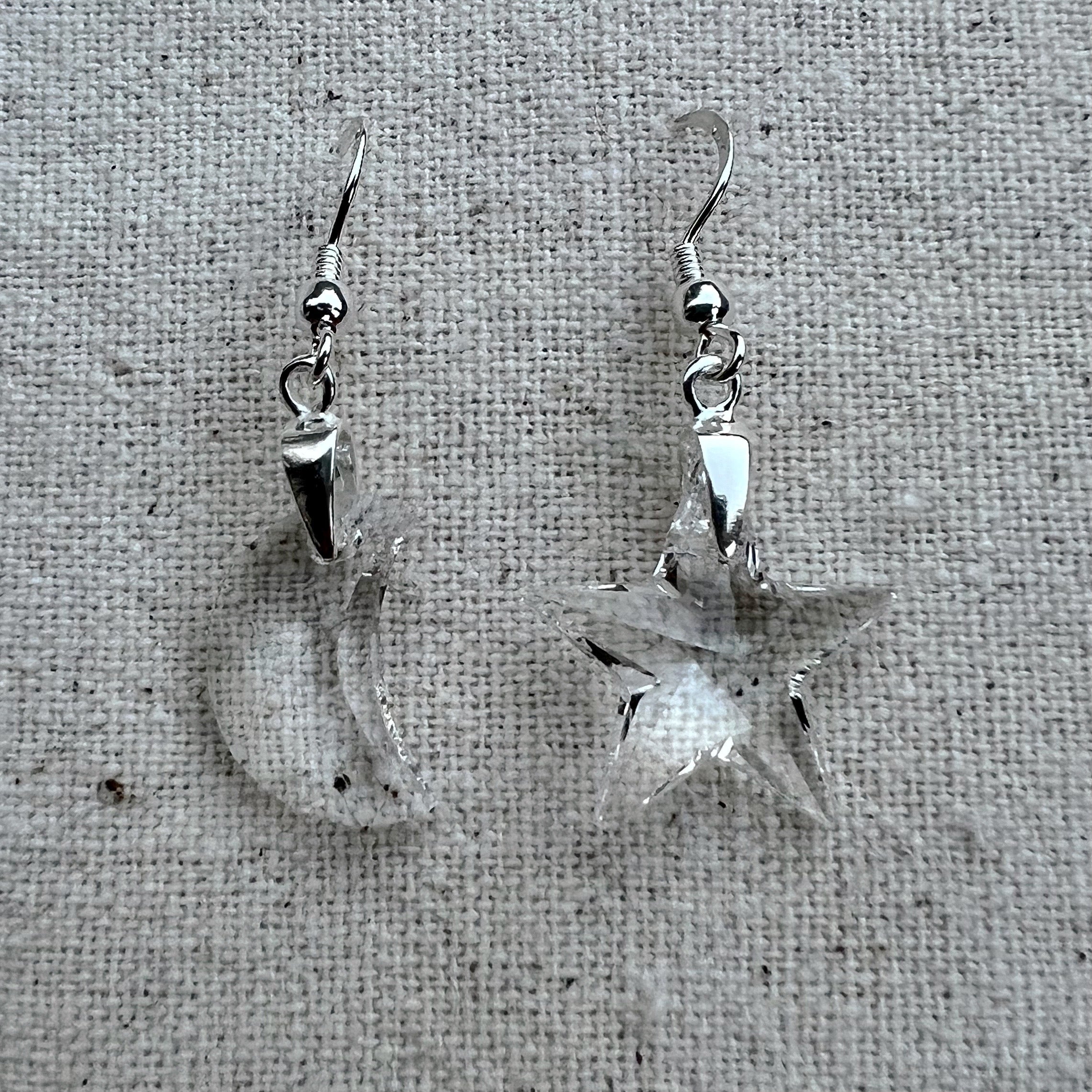 Vista frontal de los pendientes