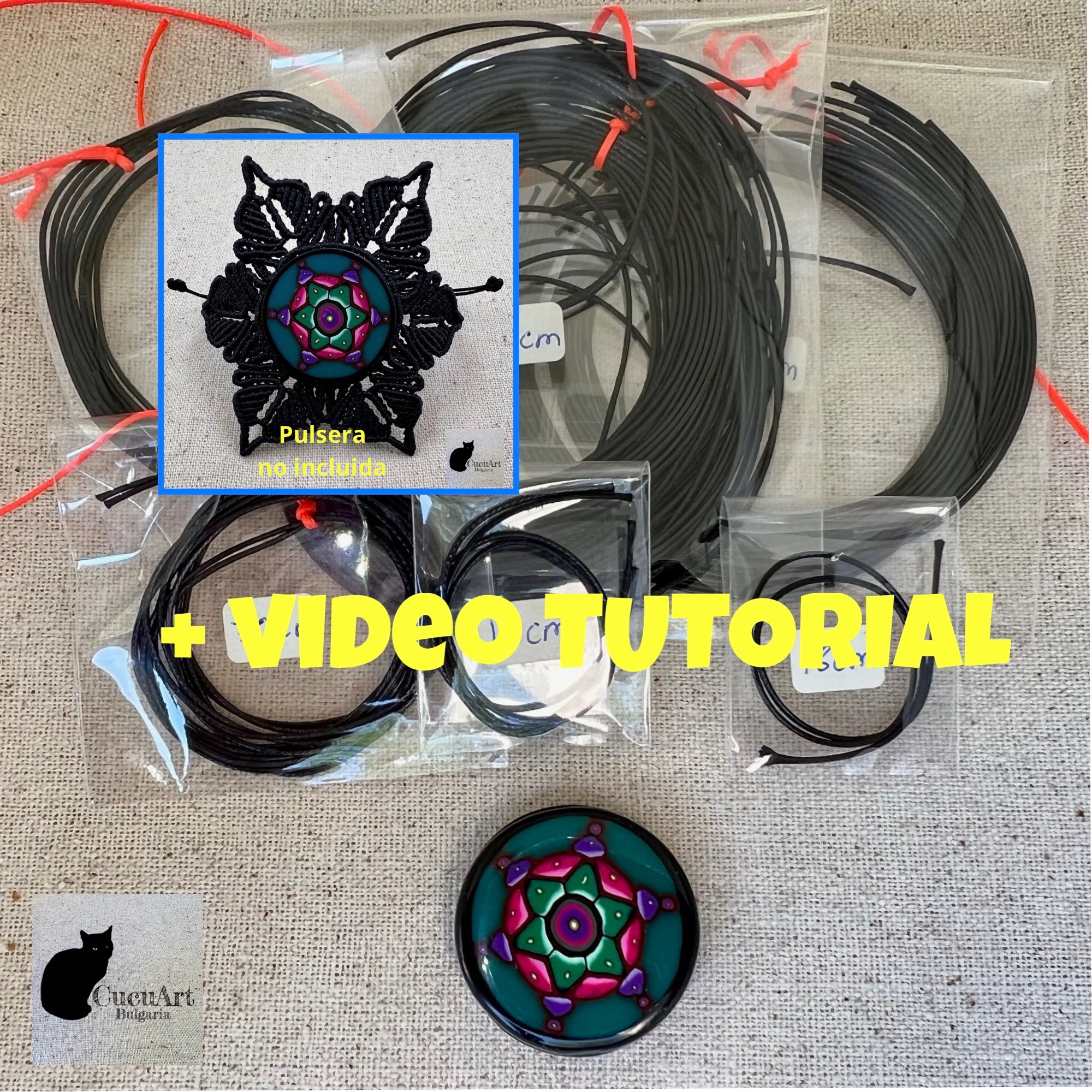 Material incluido en el kit. Pulsera no incluida