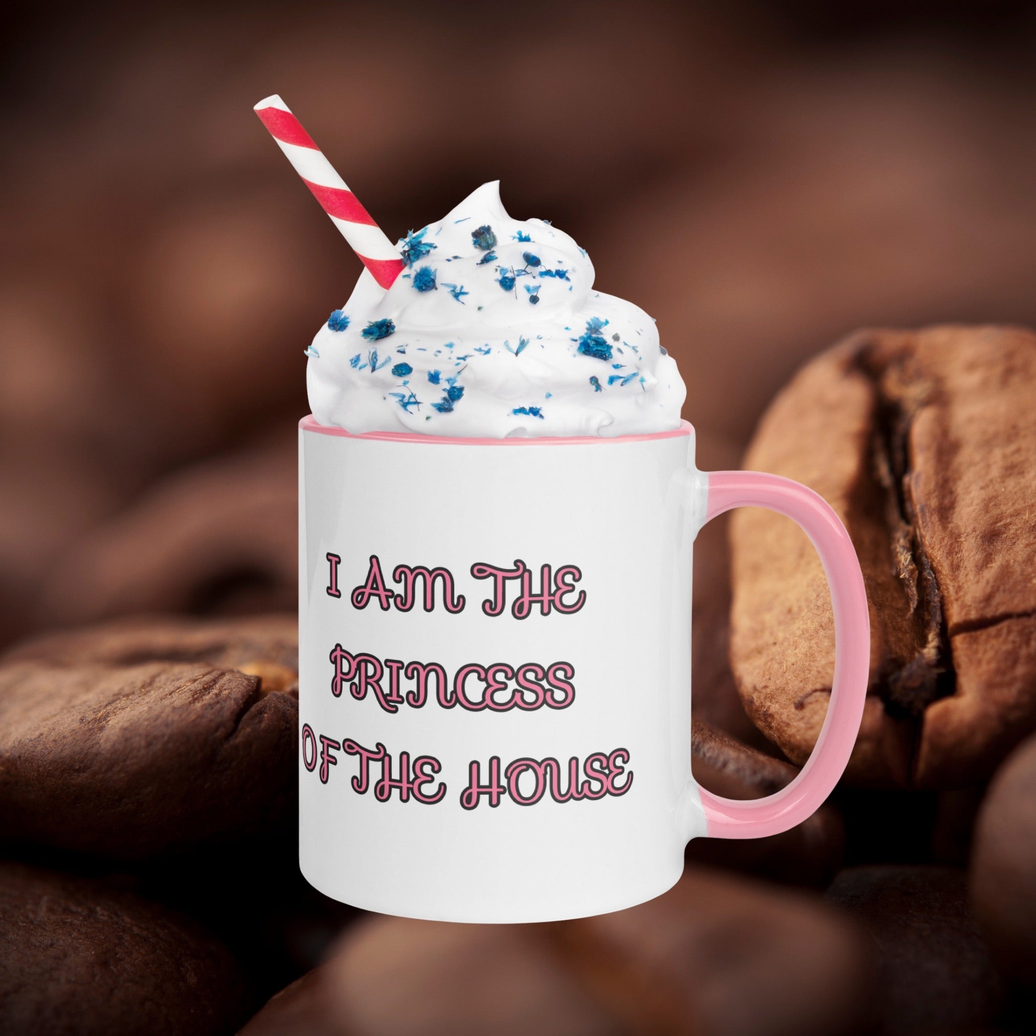 Taza de Princesa de 11 oz - ‘Soy la Princesa de la Casa’ - Diseño Inspirado en Vitral