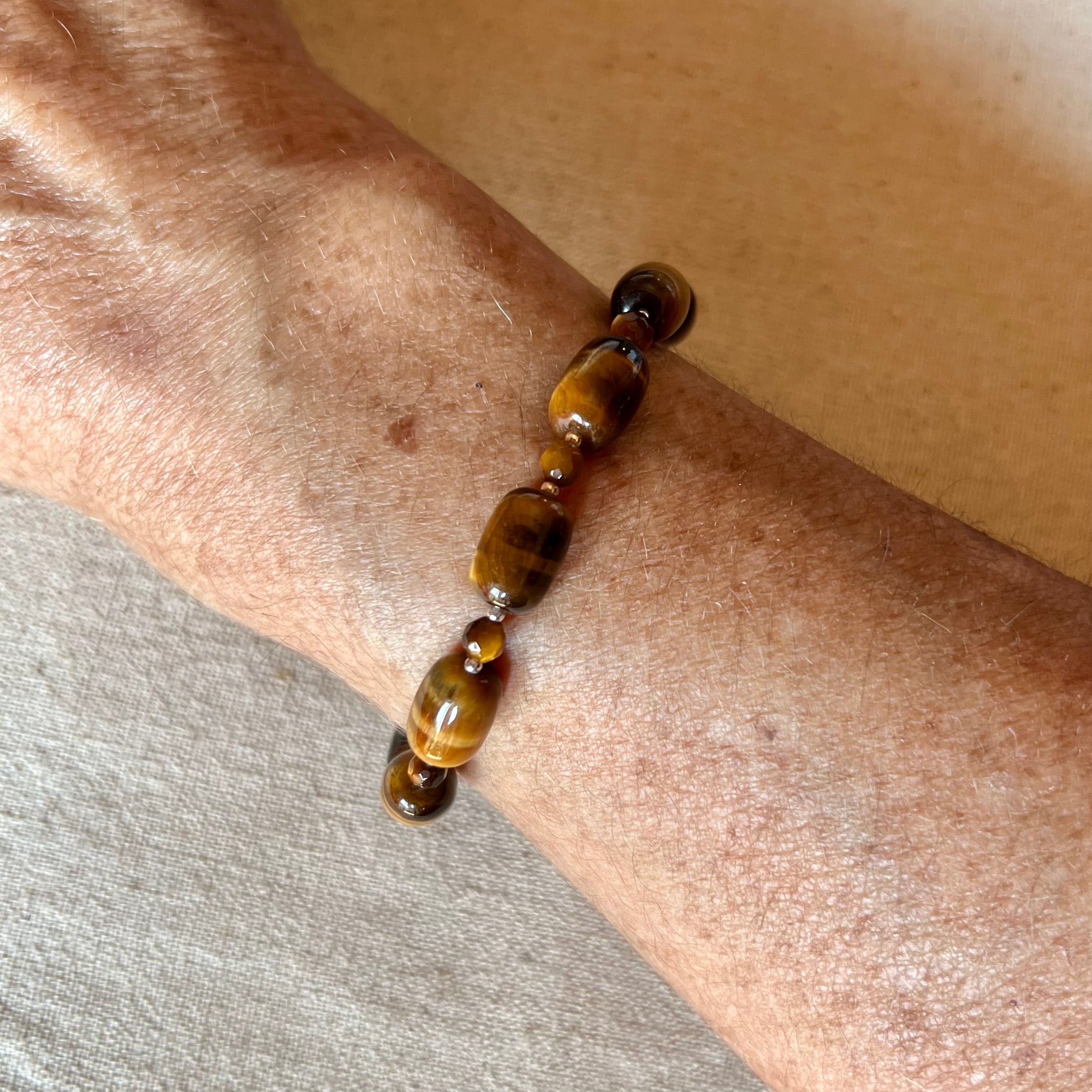 Vista de la pulsera en la muñeca