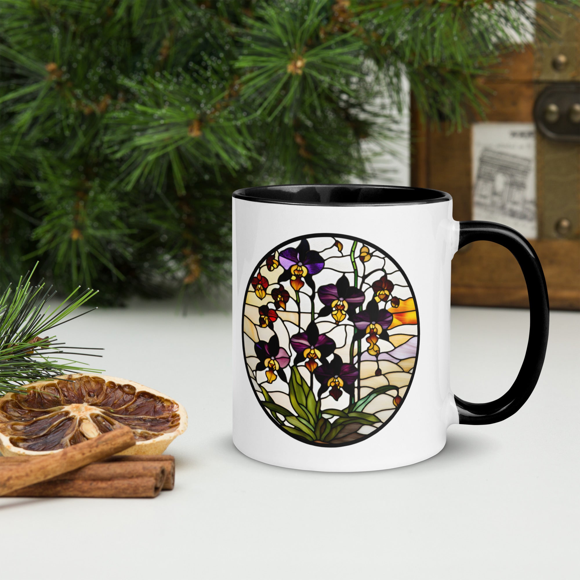 Vista derecha de la taza