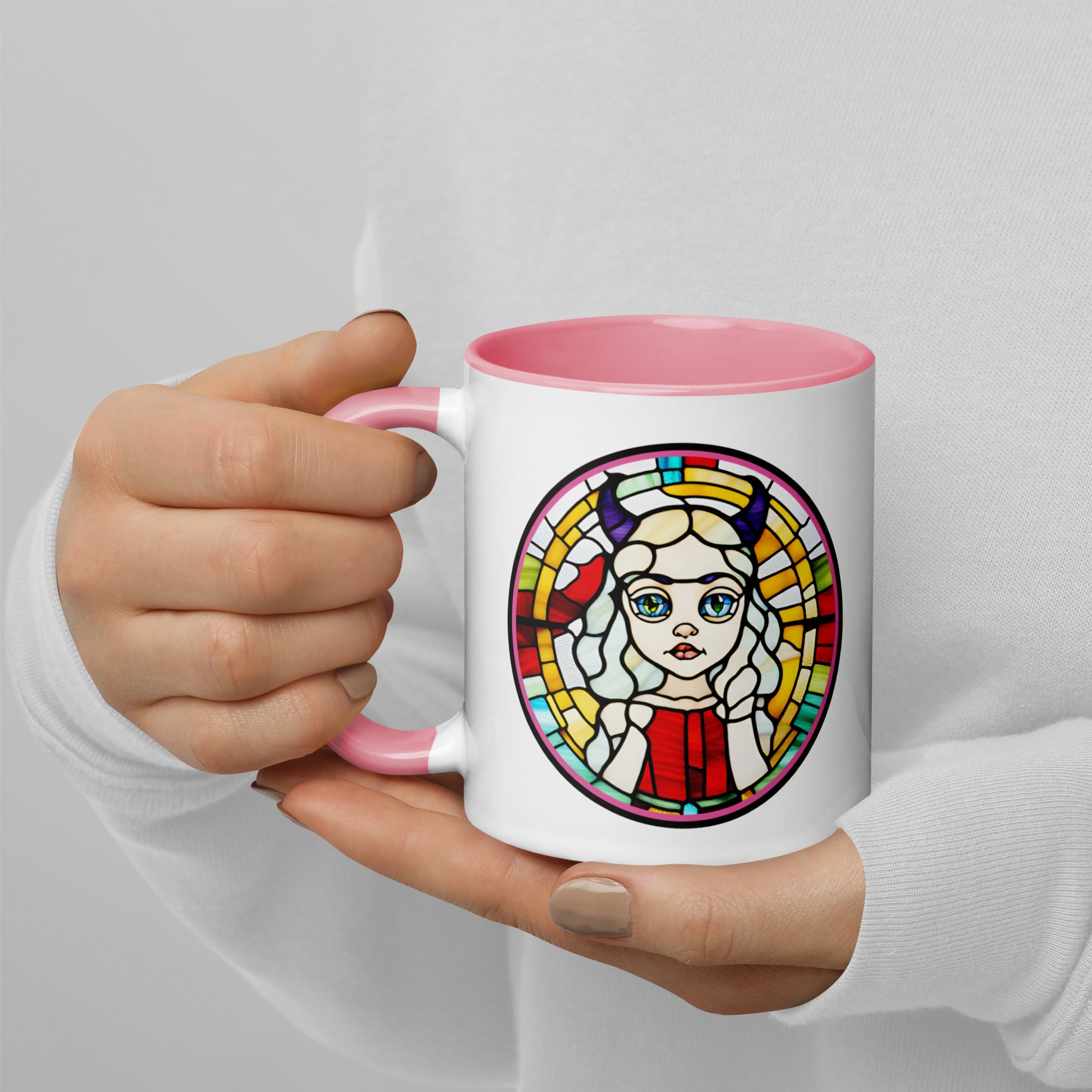 Taza de Princesa de 11 oz - ‘Soy la Princesa de la Casa’ - Diseño Inspirado en Vitral