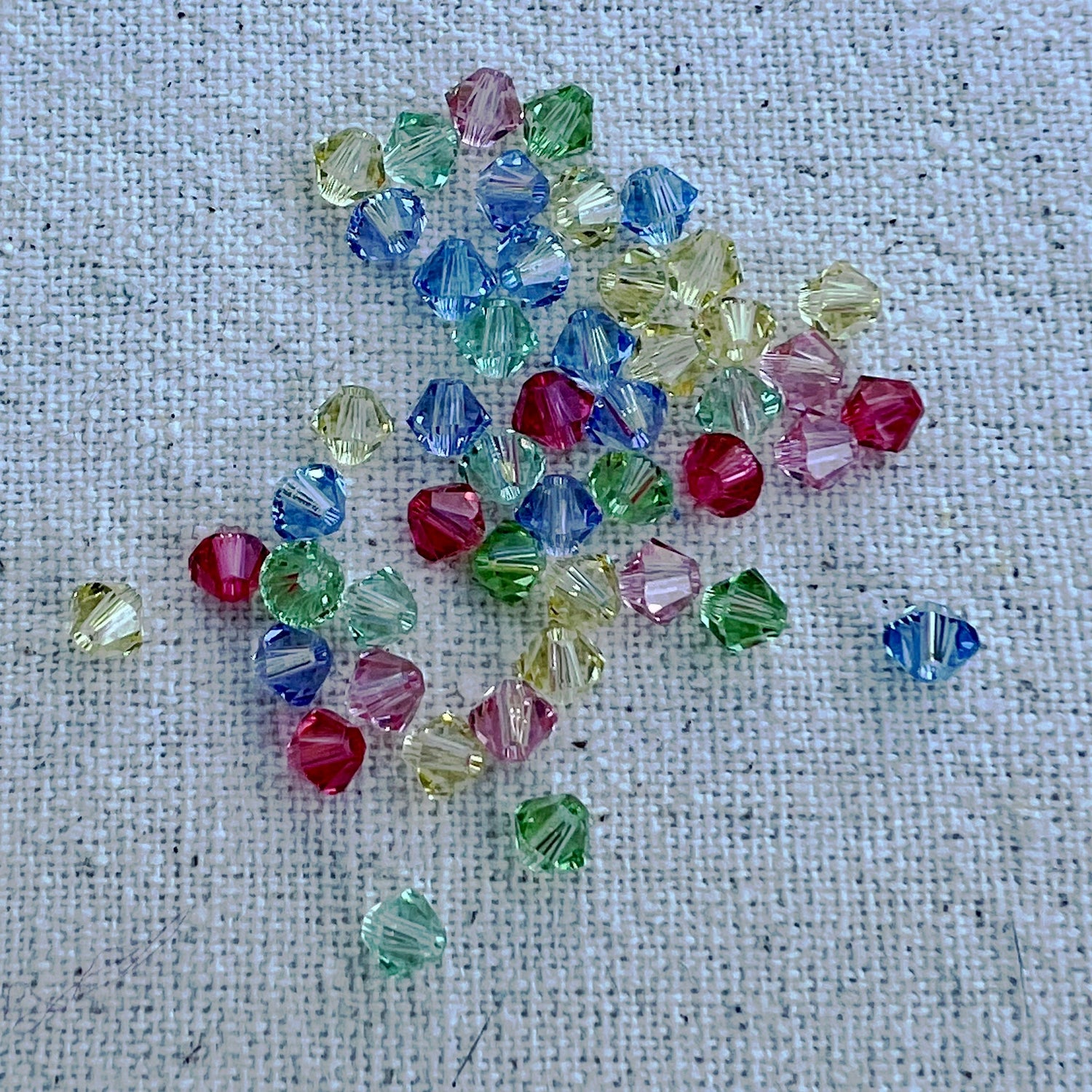 Detalle de los tupís de cristal tallado