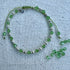 Pulsera verde en plata