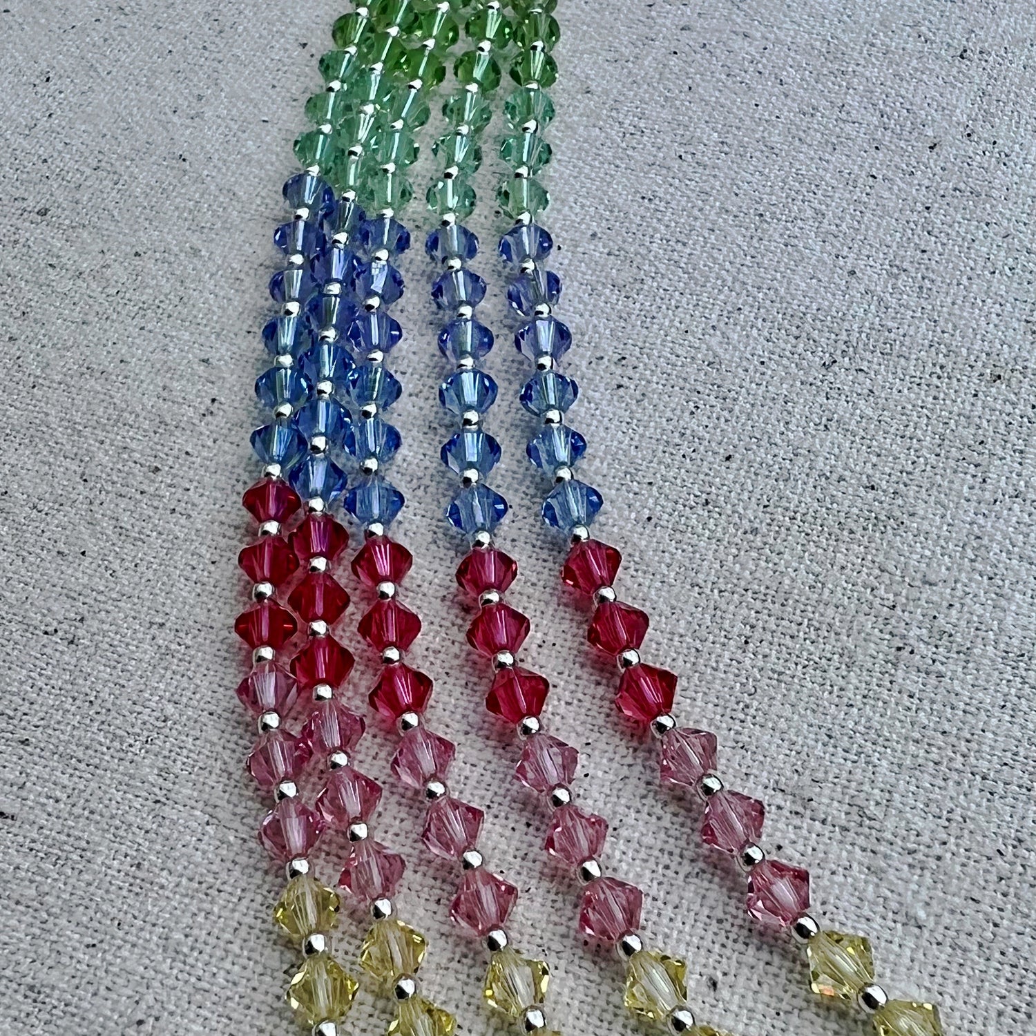 Detalle de los colores de los tupís