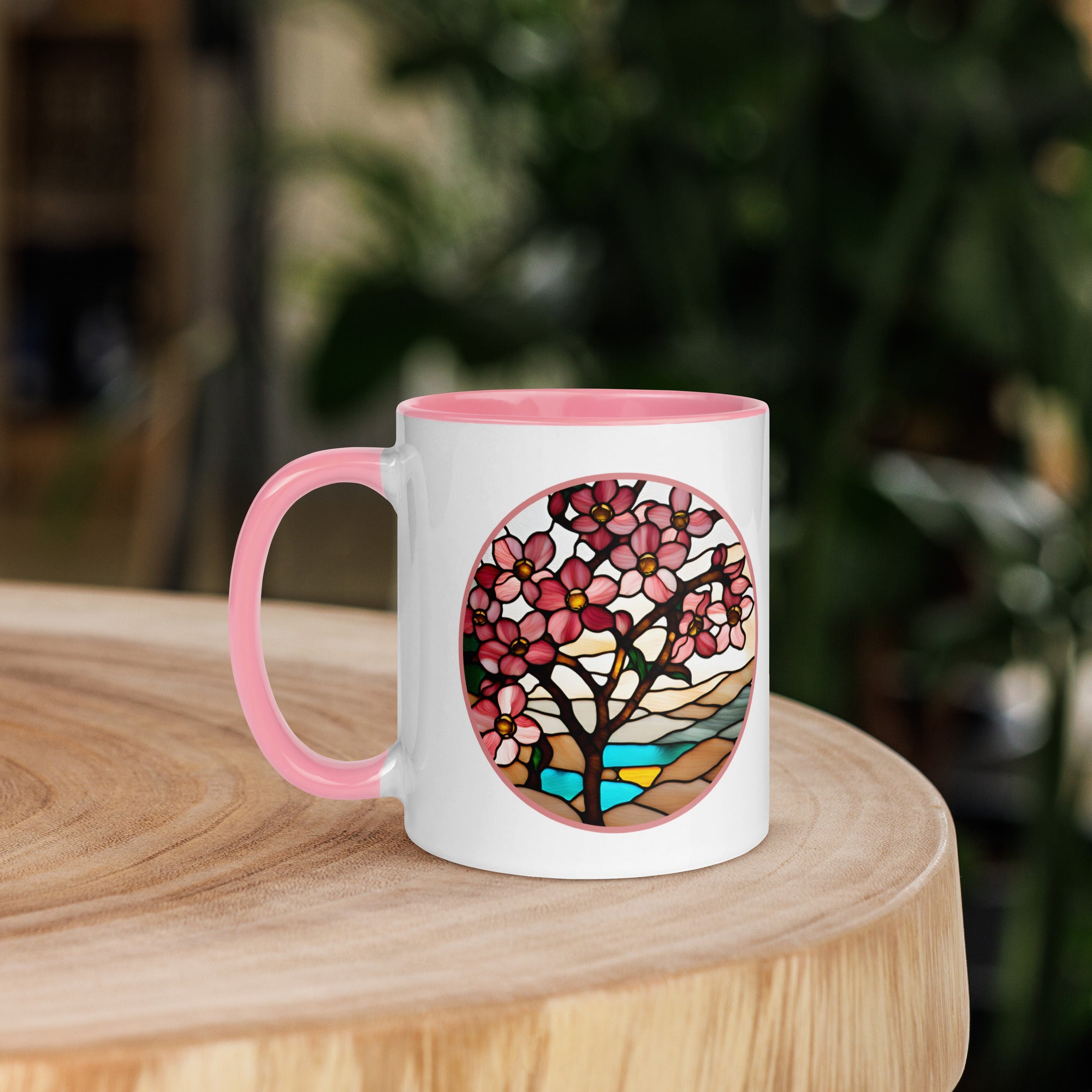 Vista derecha de la taza