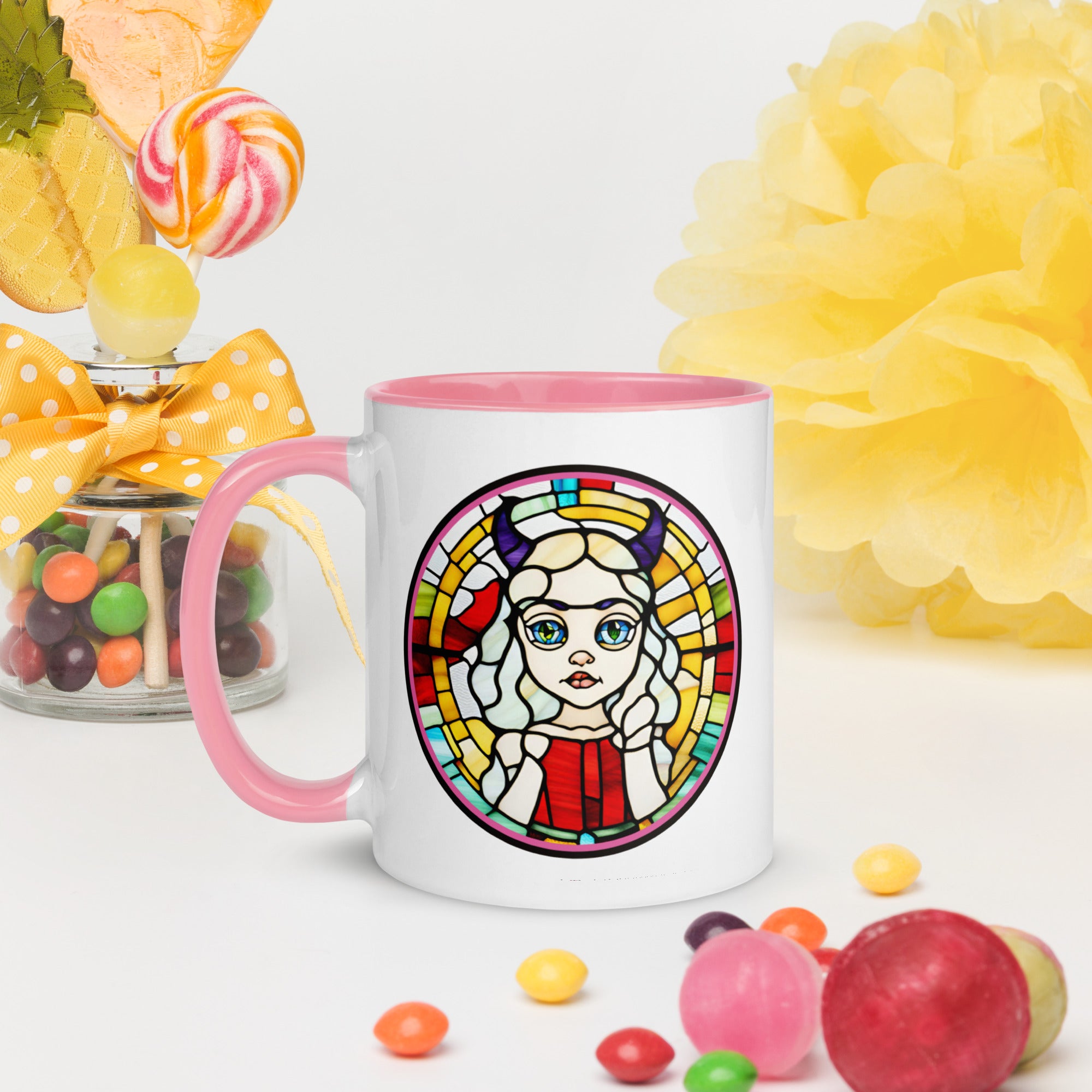Taza de Princesa de 11 oz - ‘Soy la Princesa de la Casa’ - Diseño Inspirado en Vitral