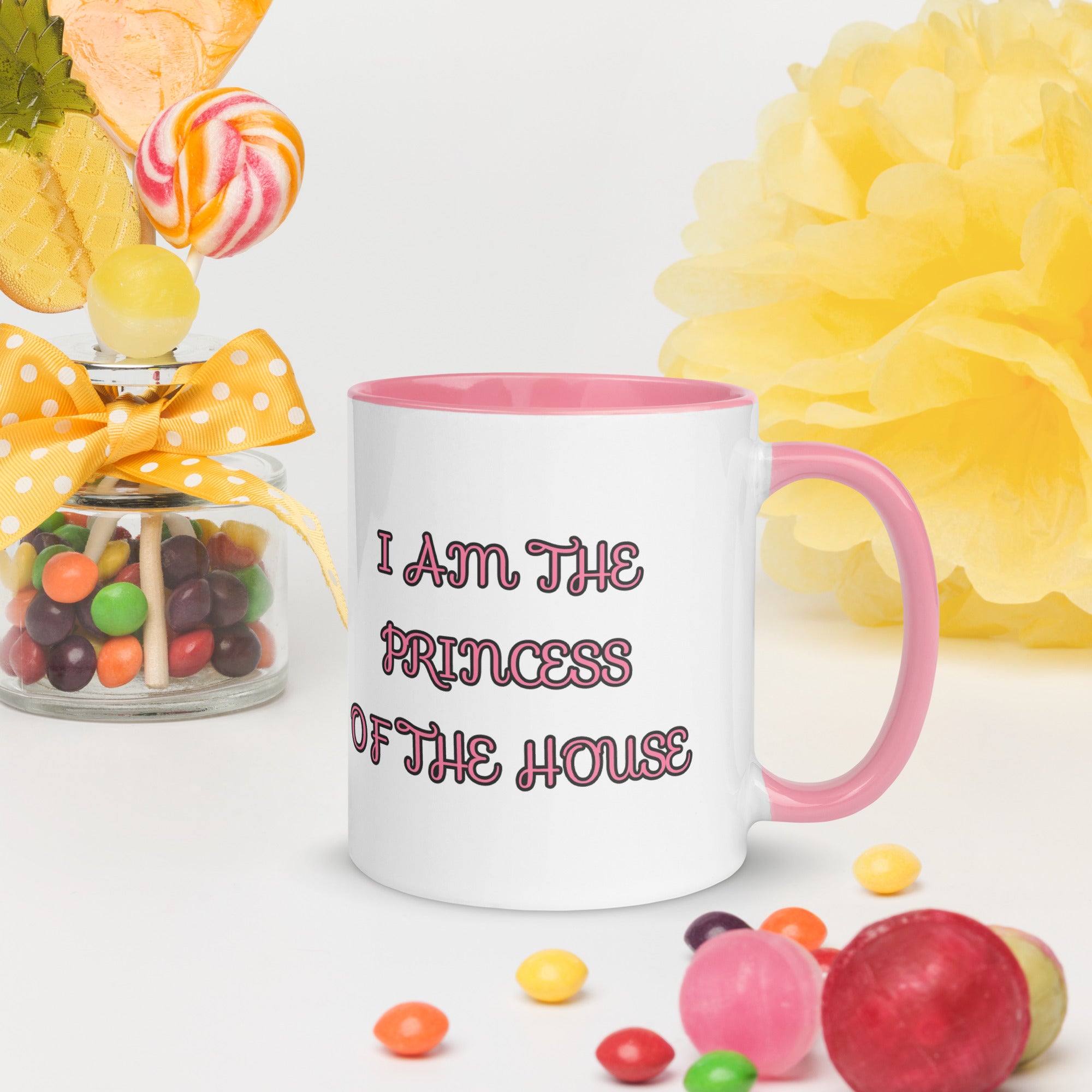 Taza de Princesa de 11 oz - ‘Soy la Princesa de la Casa’ - Diseño Inspirado en Vitral