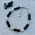 Pulsera de Obsidiana y Plata de Ley. Hecho a mano por CucuArt - CucuArt
