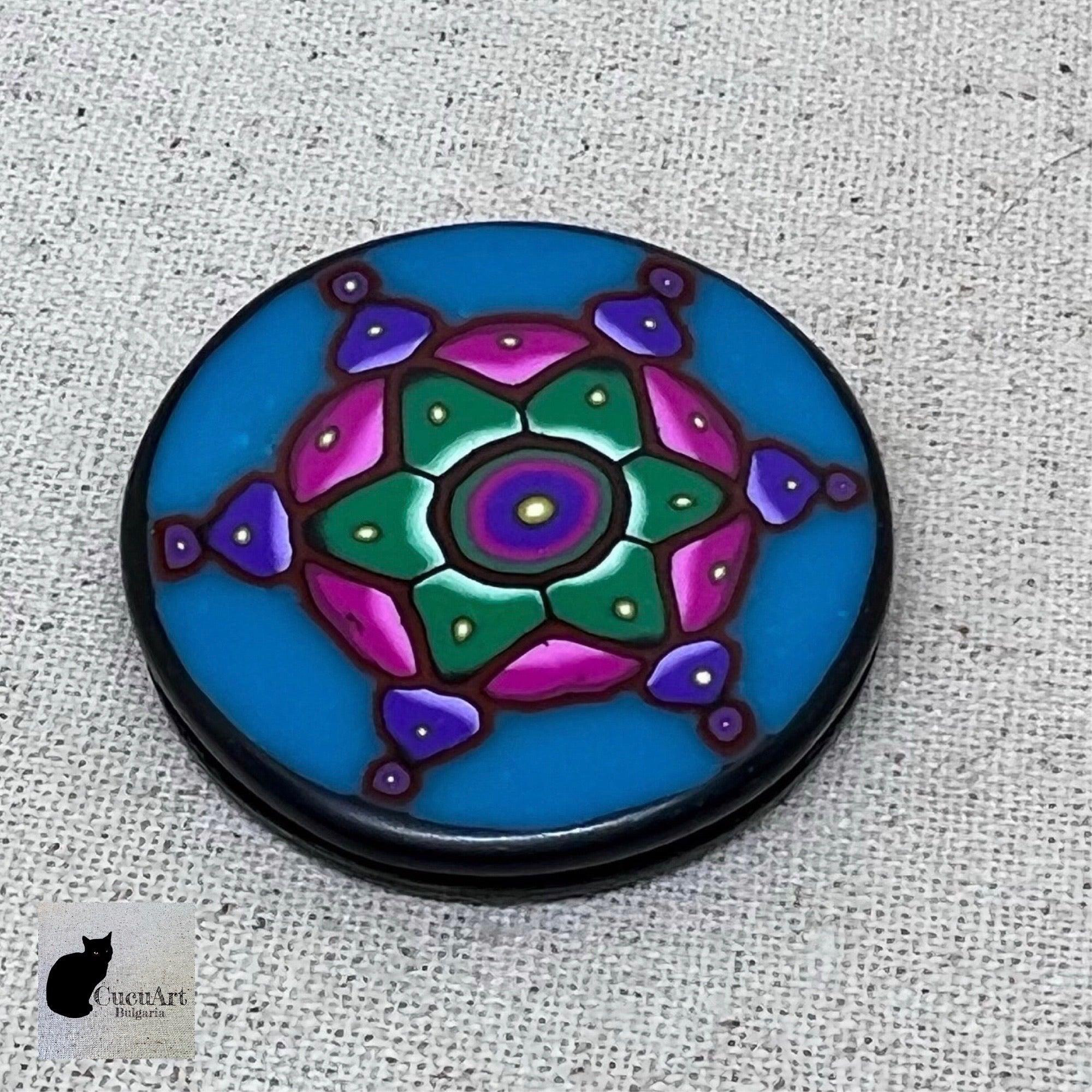 Detalle de la pieza de arcilla polimérica
