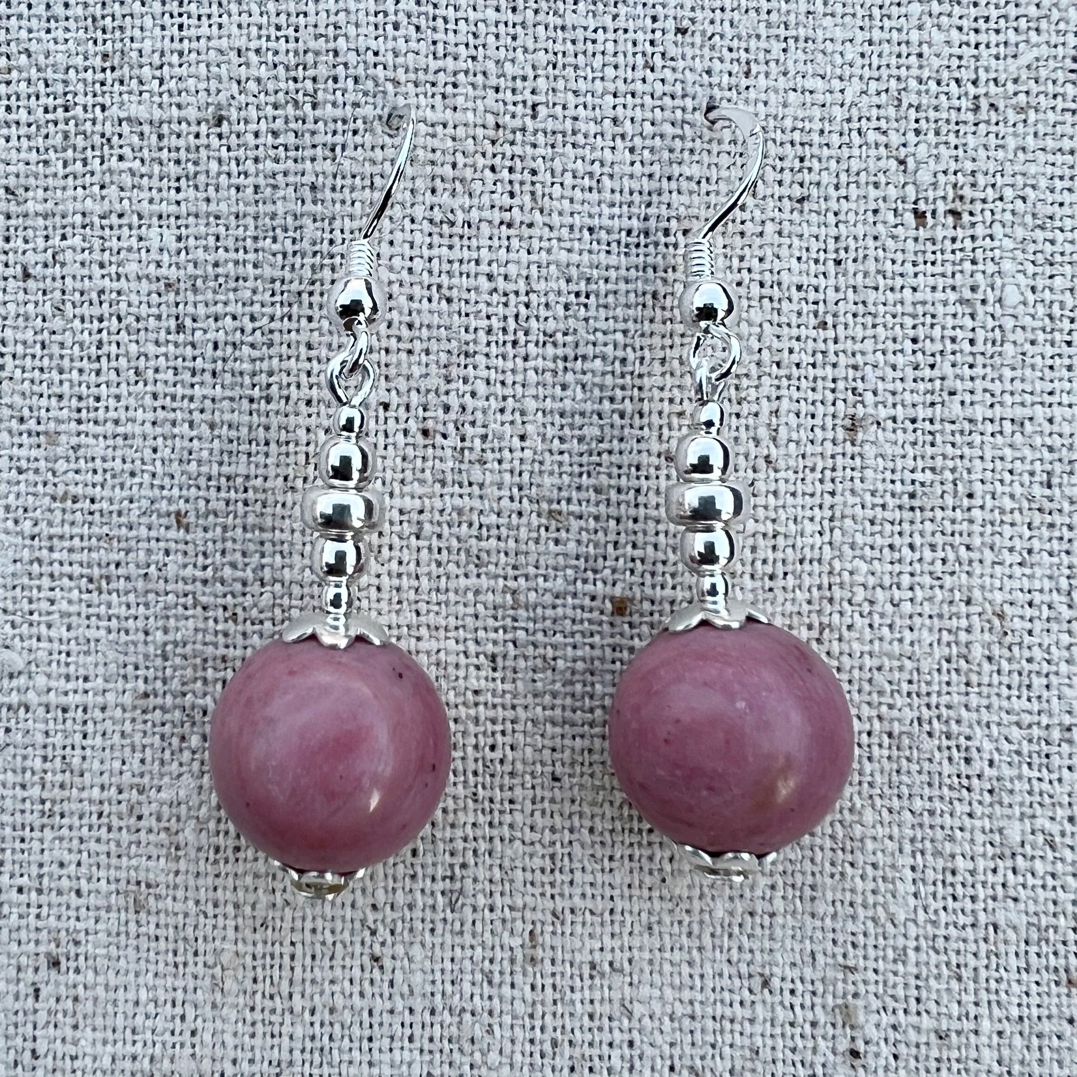 Vista frontal de los pendientes