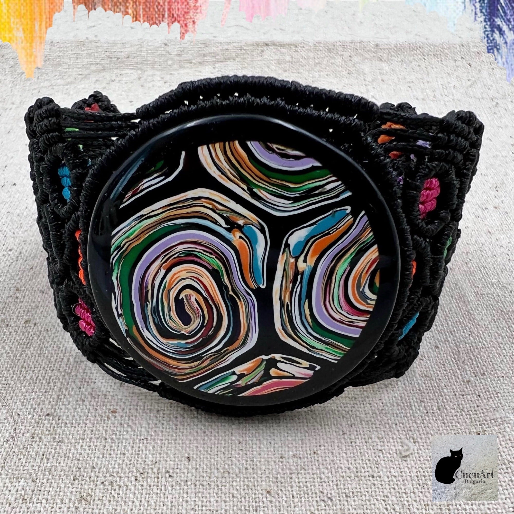 Vista frontal de la pulsera