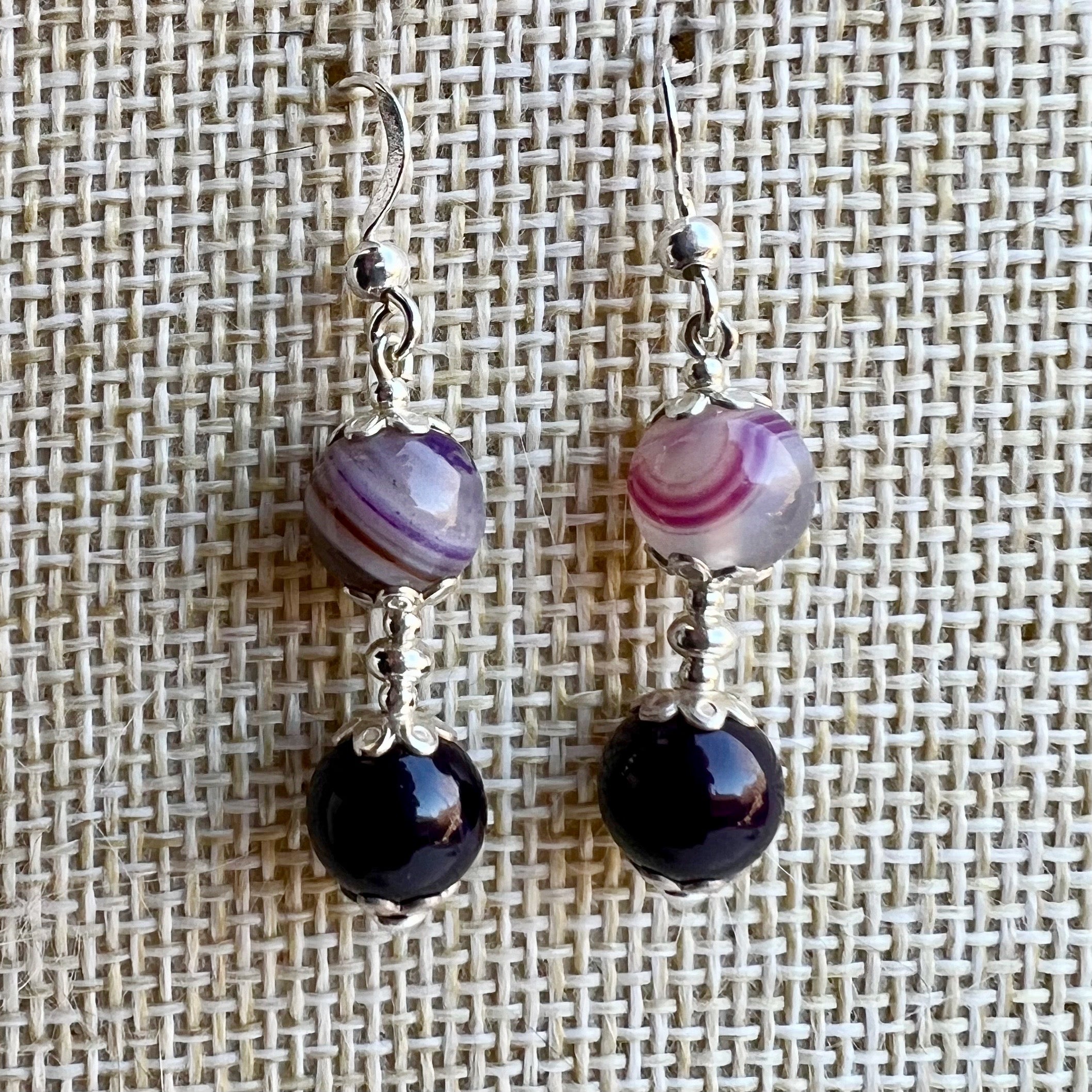 Vista frontal de los pendientes