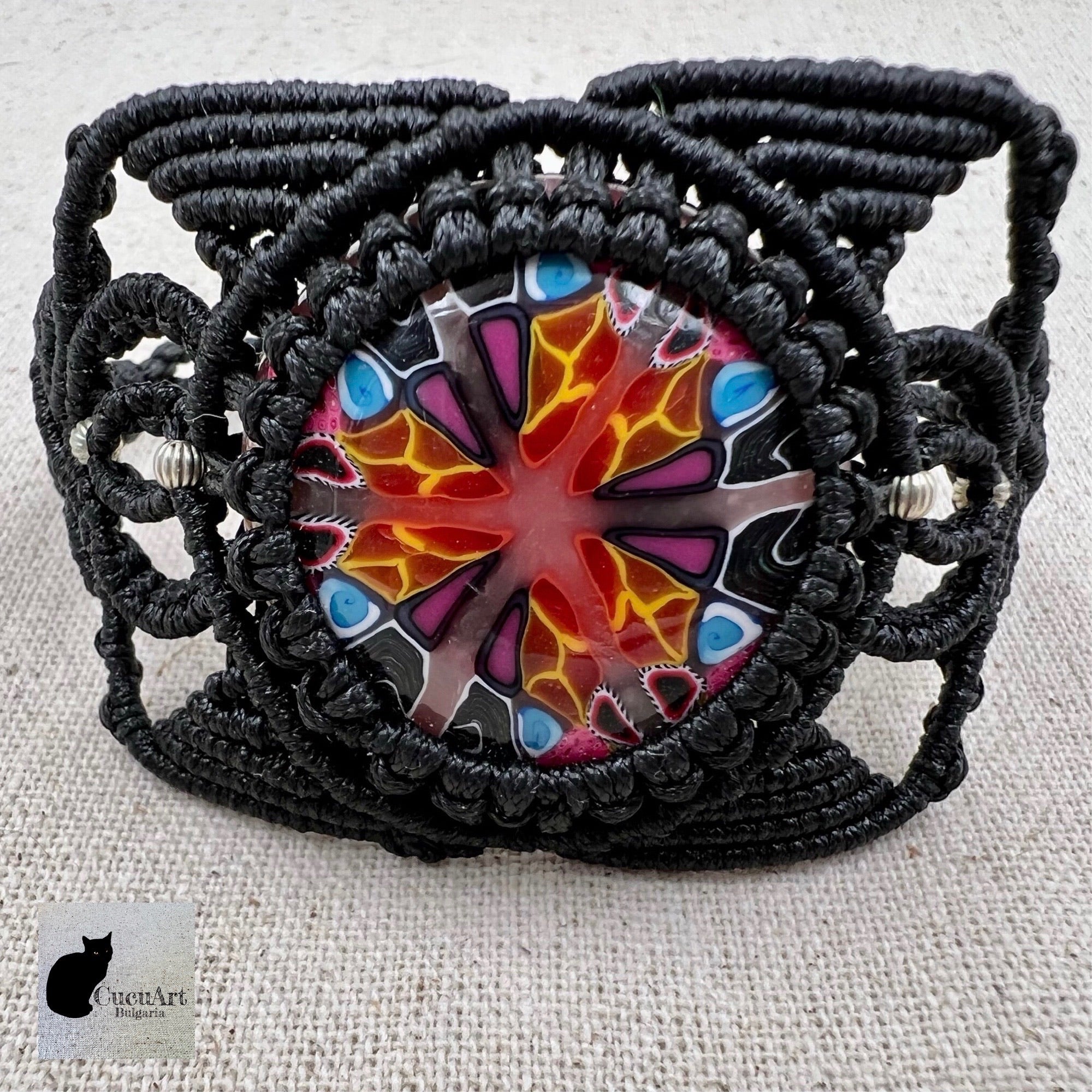 Vista frontal de la pulsera