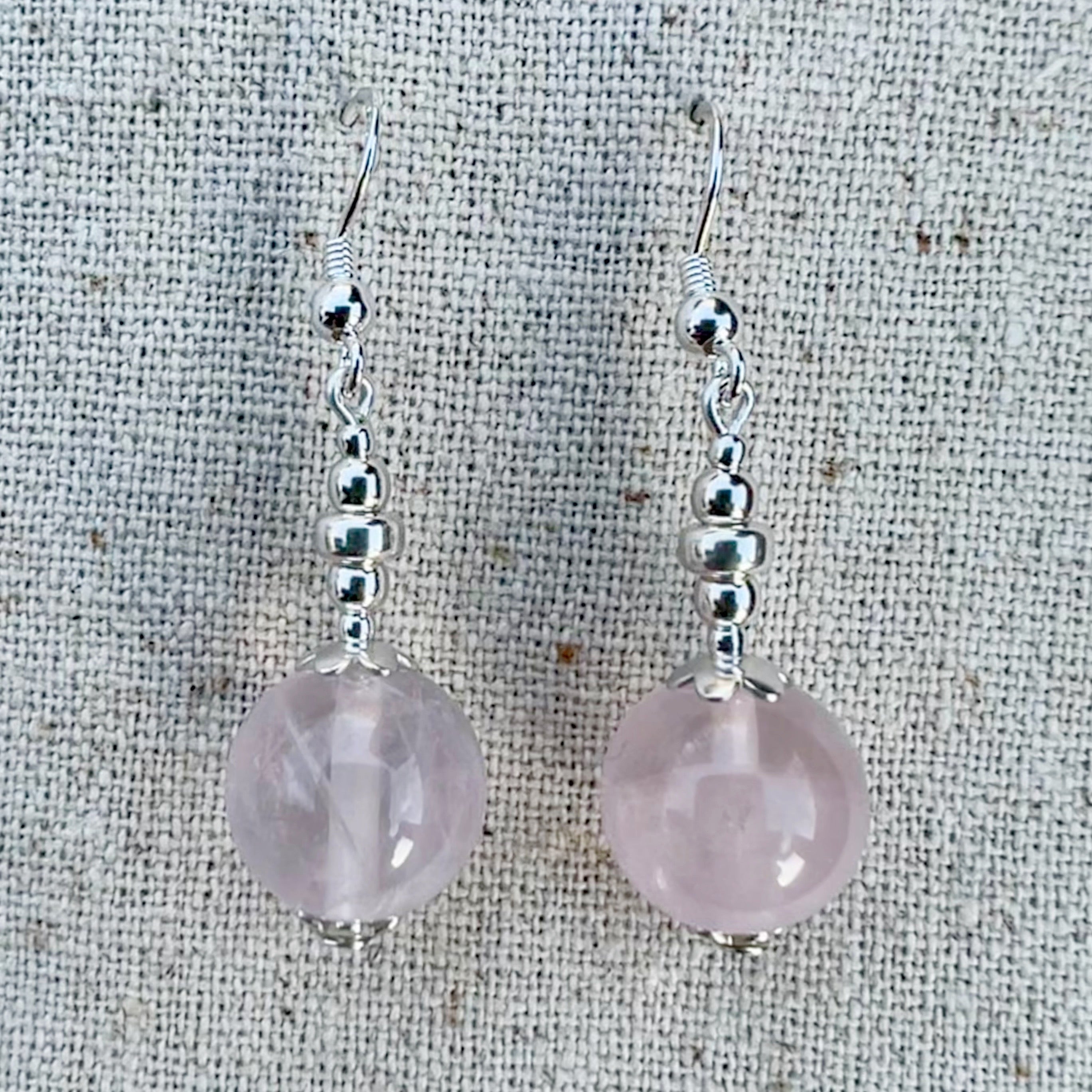 Vista frontal de los pendientes