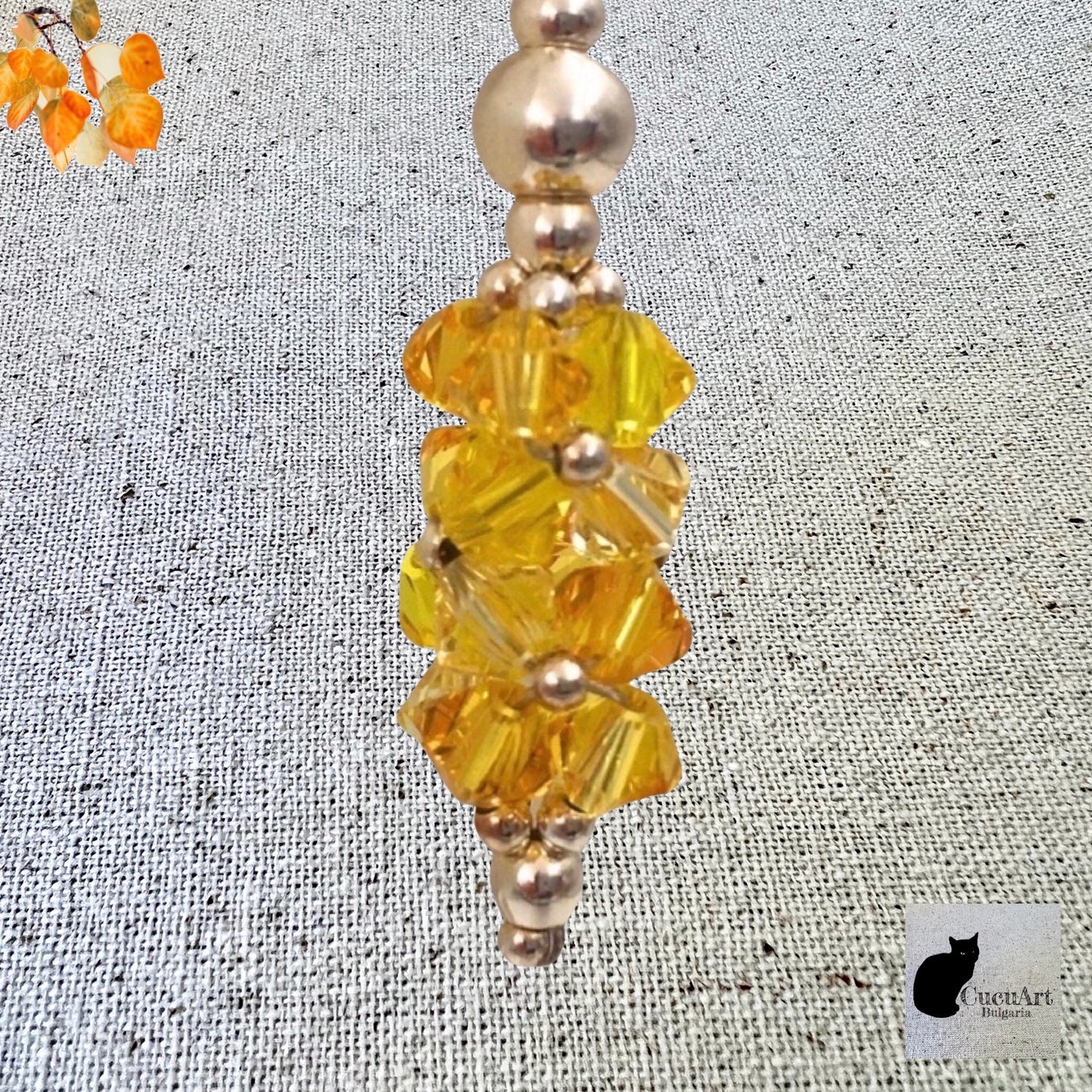 Pendientes de Plata de Ley y Cristal Tallado. Hecho a mano por CucuArt - CucuArt