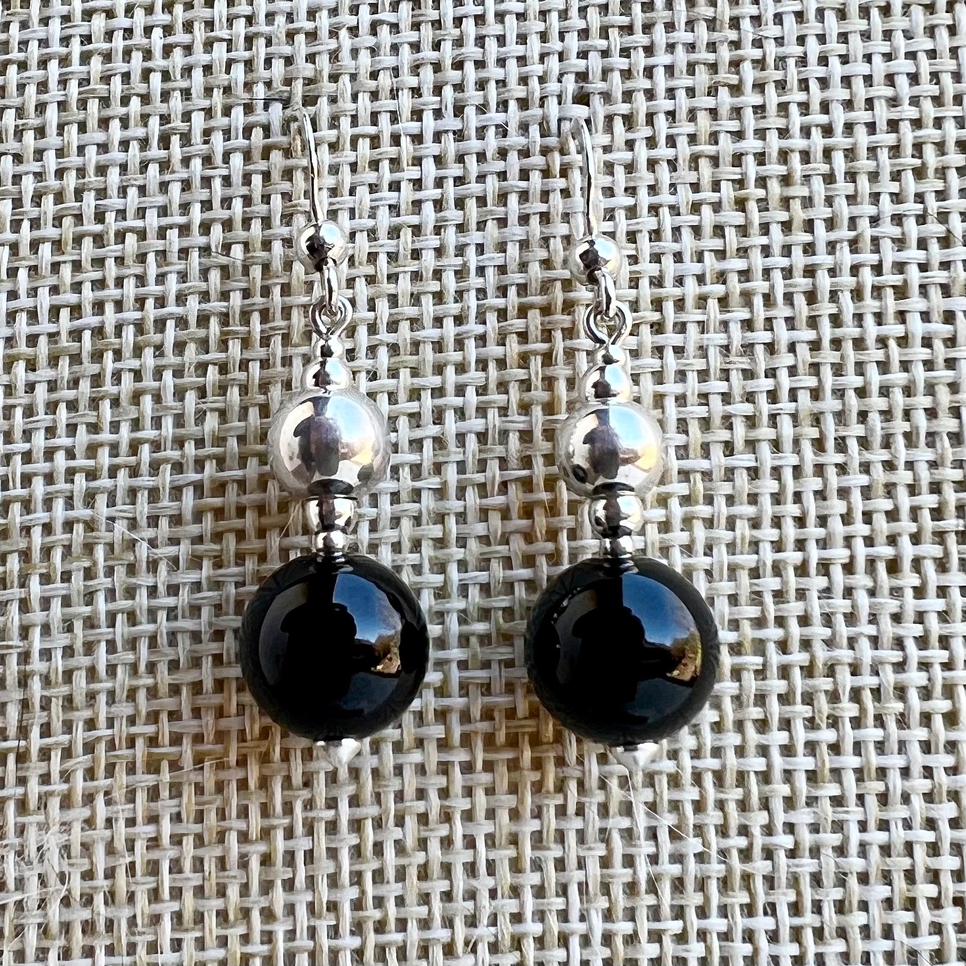 Vista frontal de los pendientes