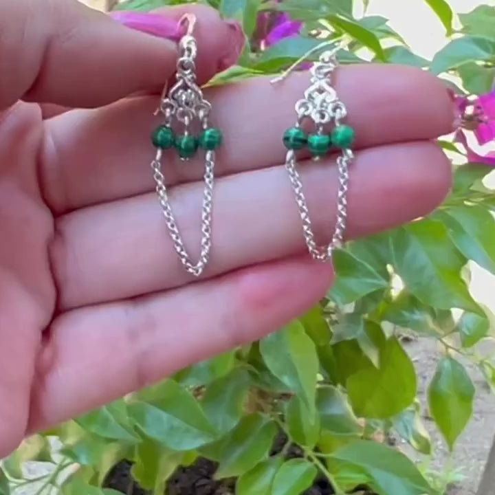 Vídeo con detalles de los pendientes