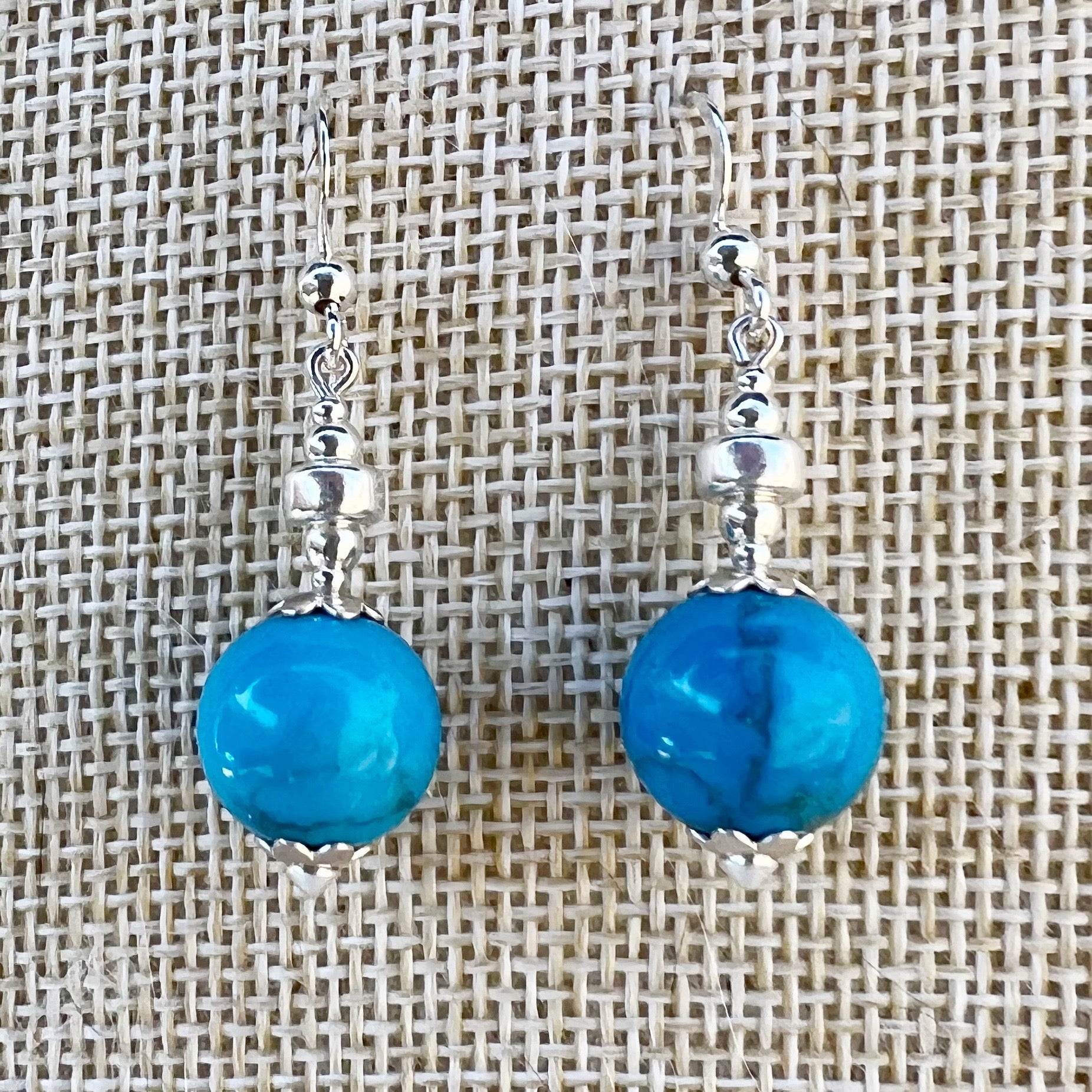 Vista frontal de los pendientes