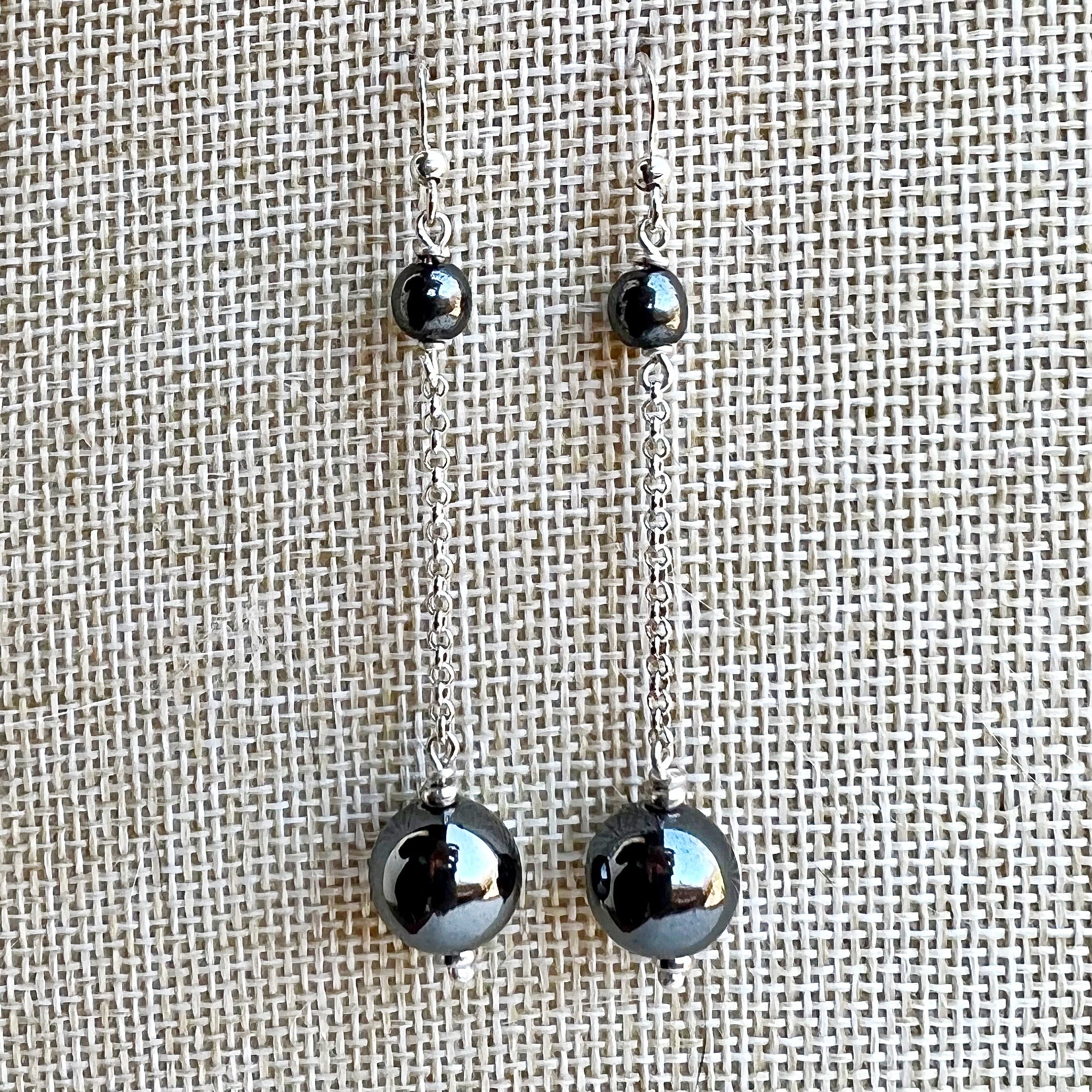 Vista frontal de los pendientes