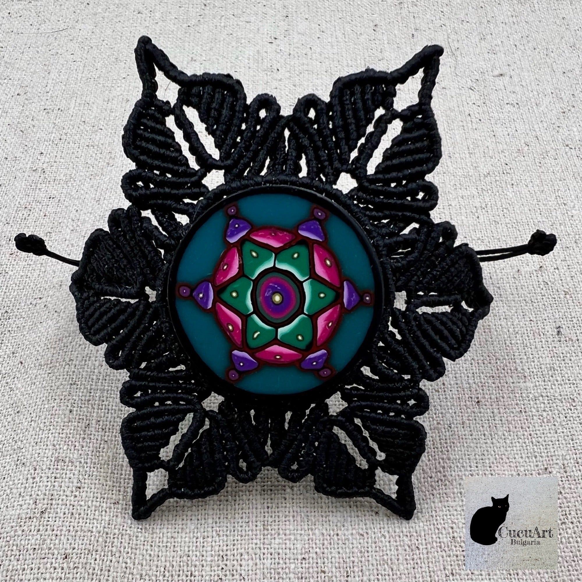 Vista frontal de la pulsera