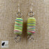 Vista frontal de los pendientes