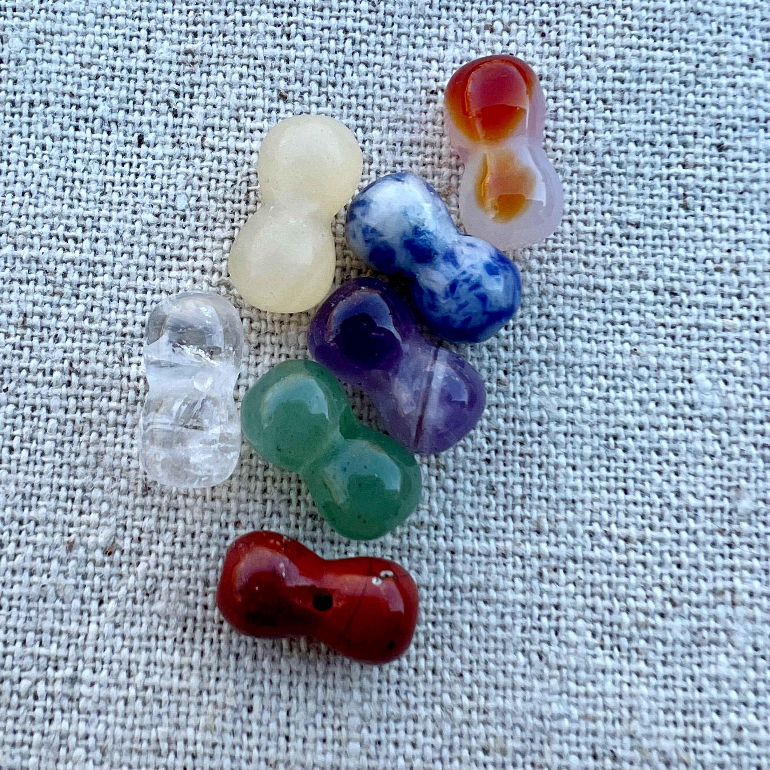 Detalle de las piedras semipreciosas