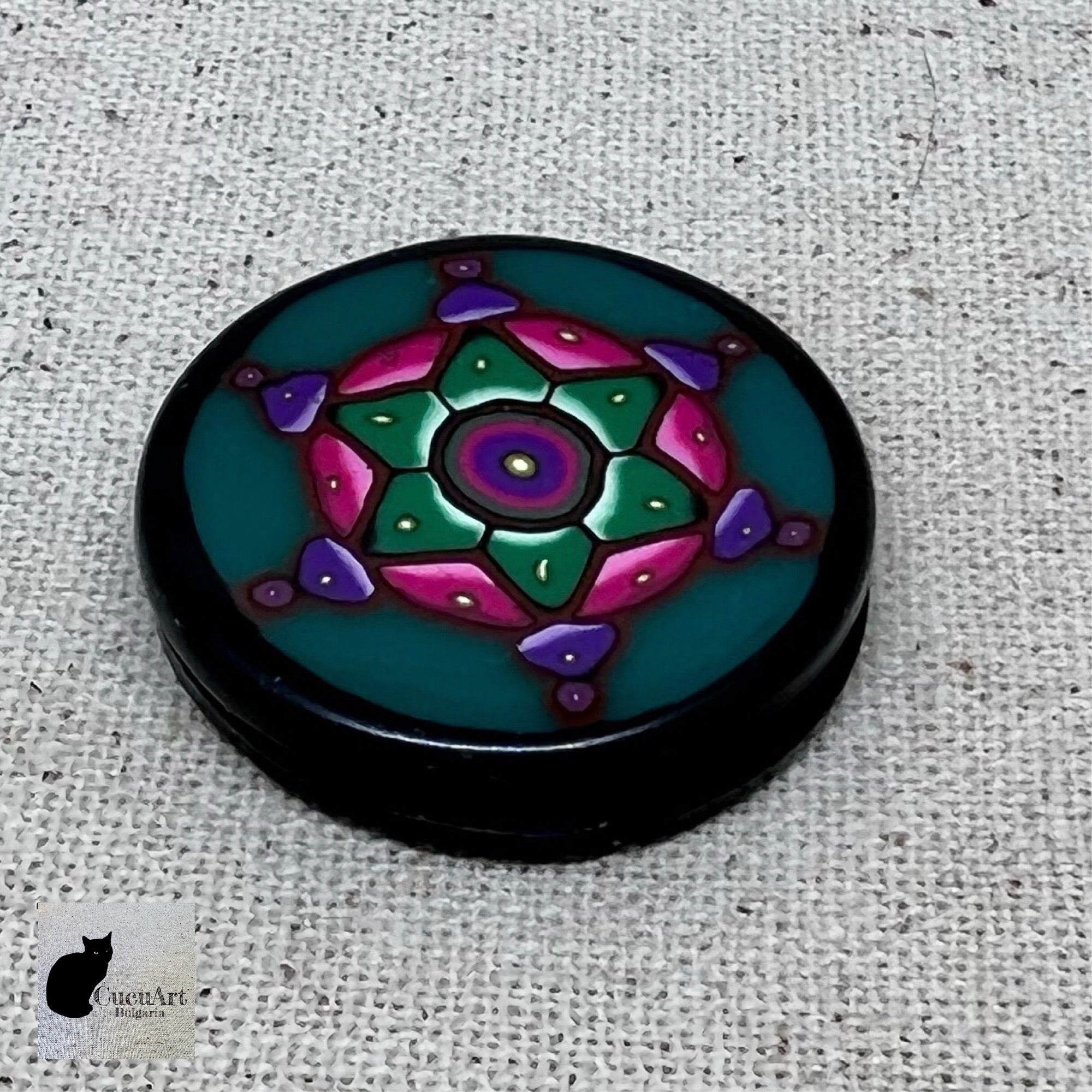 Detalle de la pieza de arcilla polimérica