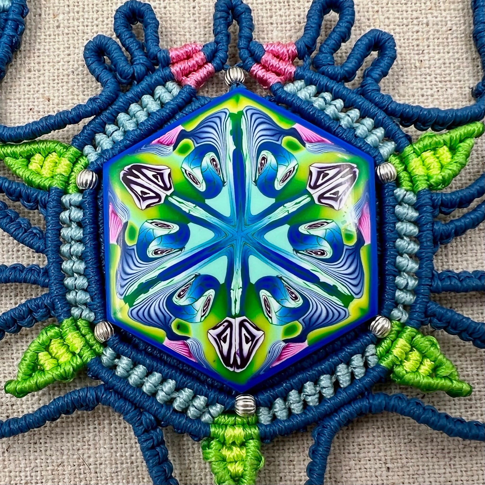Detalle de la pieza de arcilla polimérica