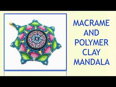 Vídeo tutorial para hacer el colgante mandala de macramé y arcilla polimérica