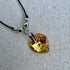 Colgante en Crystal Metallic Sunshine y plata