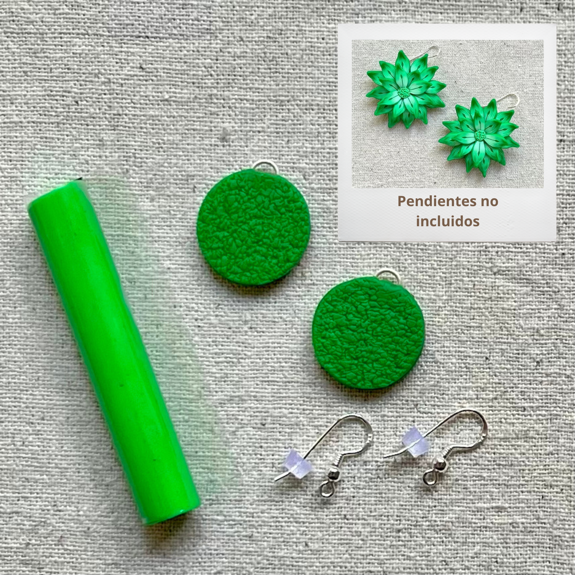 Kit de bricolaje patrón de pendiente de flecos de cuentas de gnomo verde,  patrón de pendientes