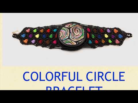 Vídeo tutorial para hacer esta pulsera círculos de colores